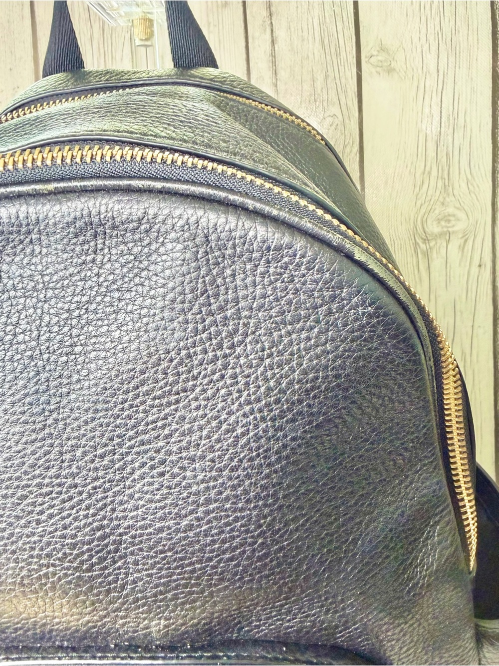 PRE LOVED Coach Court Black Pebbled Leather Backpack - Picture 6 of 12